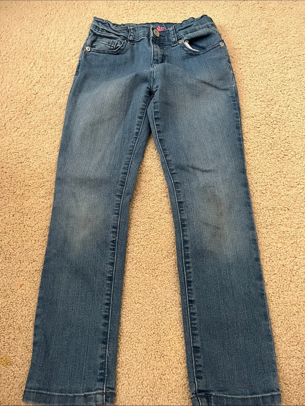 Girls' Straight Leg Jeans Duo - Dark Blue & Light Blue